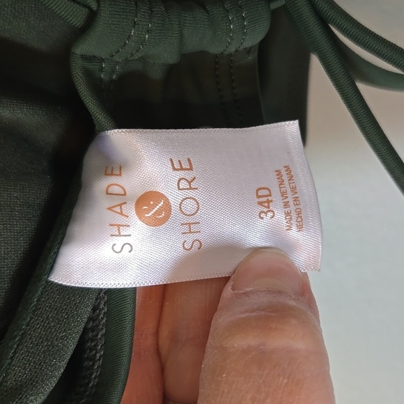 Shade & Shore Green Bikini Top Size 34D - Picture 5 of 5